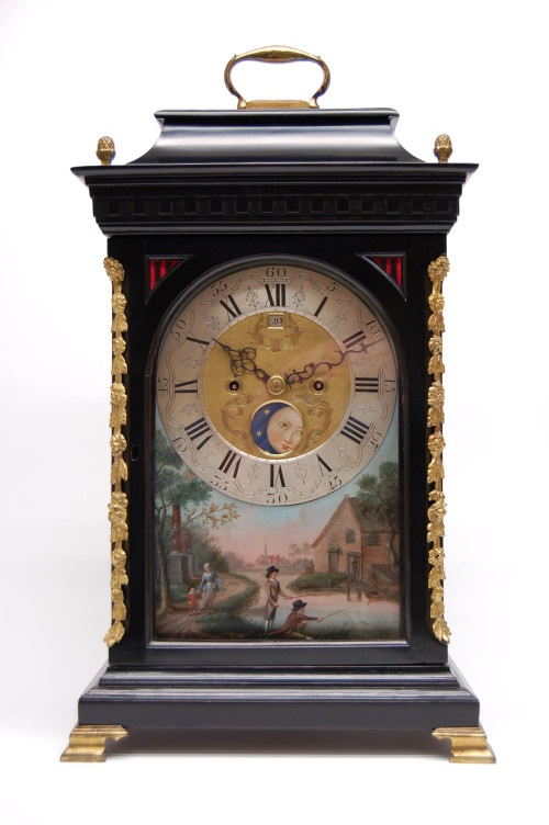 A Dutch Table Clock, signed: F. van Leeuwen, Haarlem, circa 1785