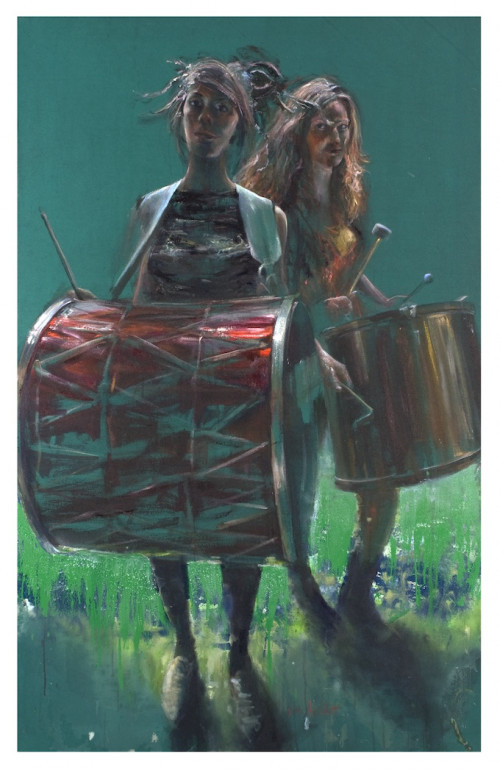 Sam Drukker, 'Trommelaarsters', 2014