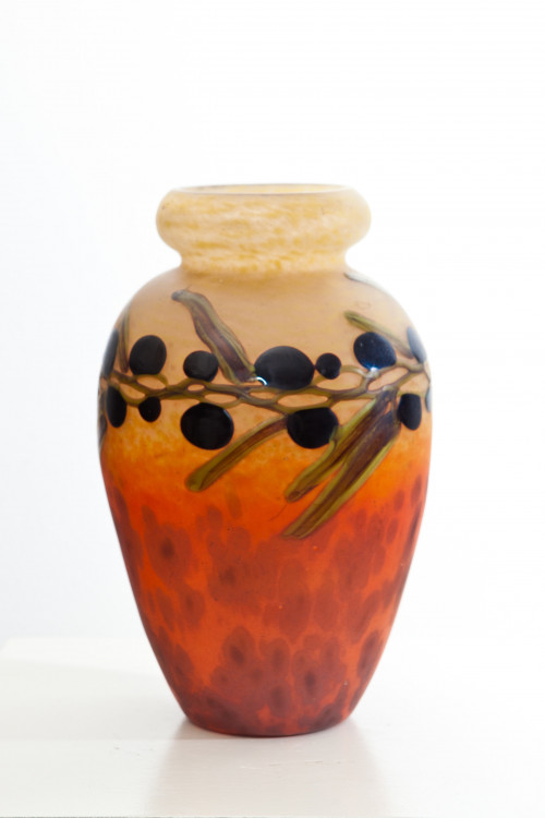 Charles Schneider vase with olives