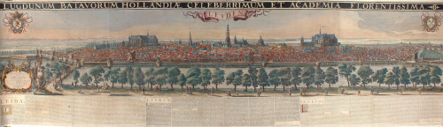 One of the most beautiful and largest panoramic views of Leiden ever made