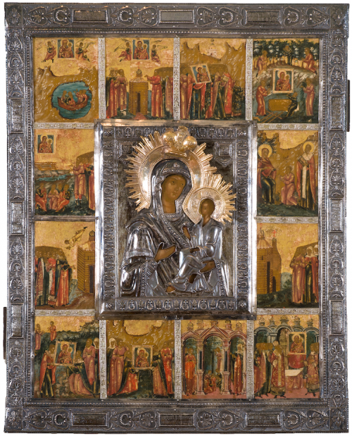 Mother of God of Tikhvin with vita