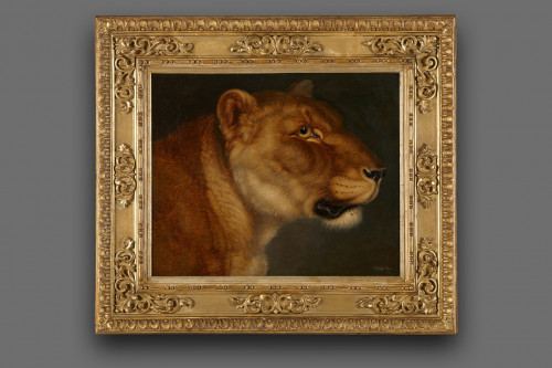 Johann Wenzel Peter (1745-1829), studie van een leeuwin